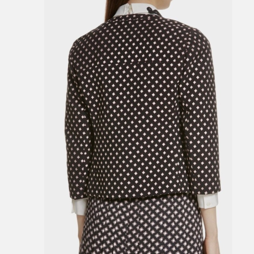 NWT Kate Spade diamond jacquard black open jacket - Picture 2 of 12